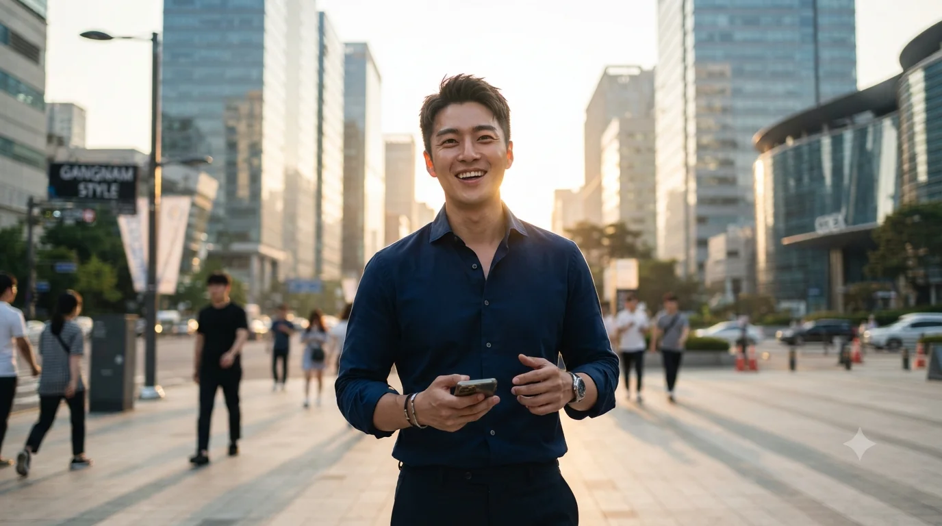 남성 스타트업 대표 아웃도어